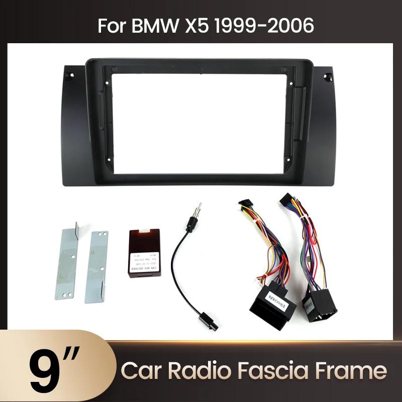 MEKEDE ڵ ÷̾ ÷Ʈ г Ʈ Ʈ ŰƮ, ú   Ʈ , BMW X5 1999-2006 E39 2 din ׷ , 9 ġ